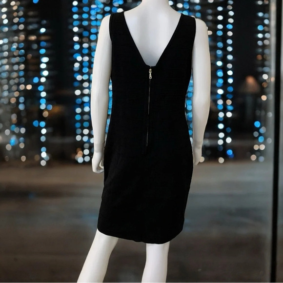 Guess V-neck Bandage Dress In Black Size XXL - Picture 5 of 10